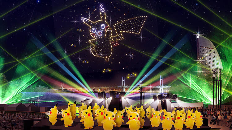 Pokémon Festival with light show at Singapore venue